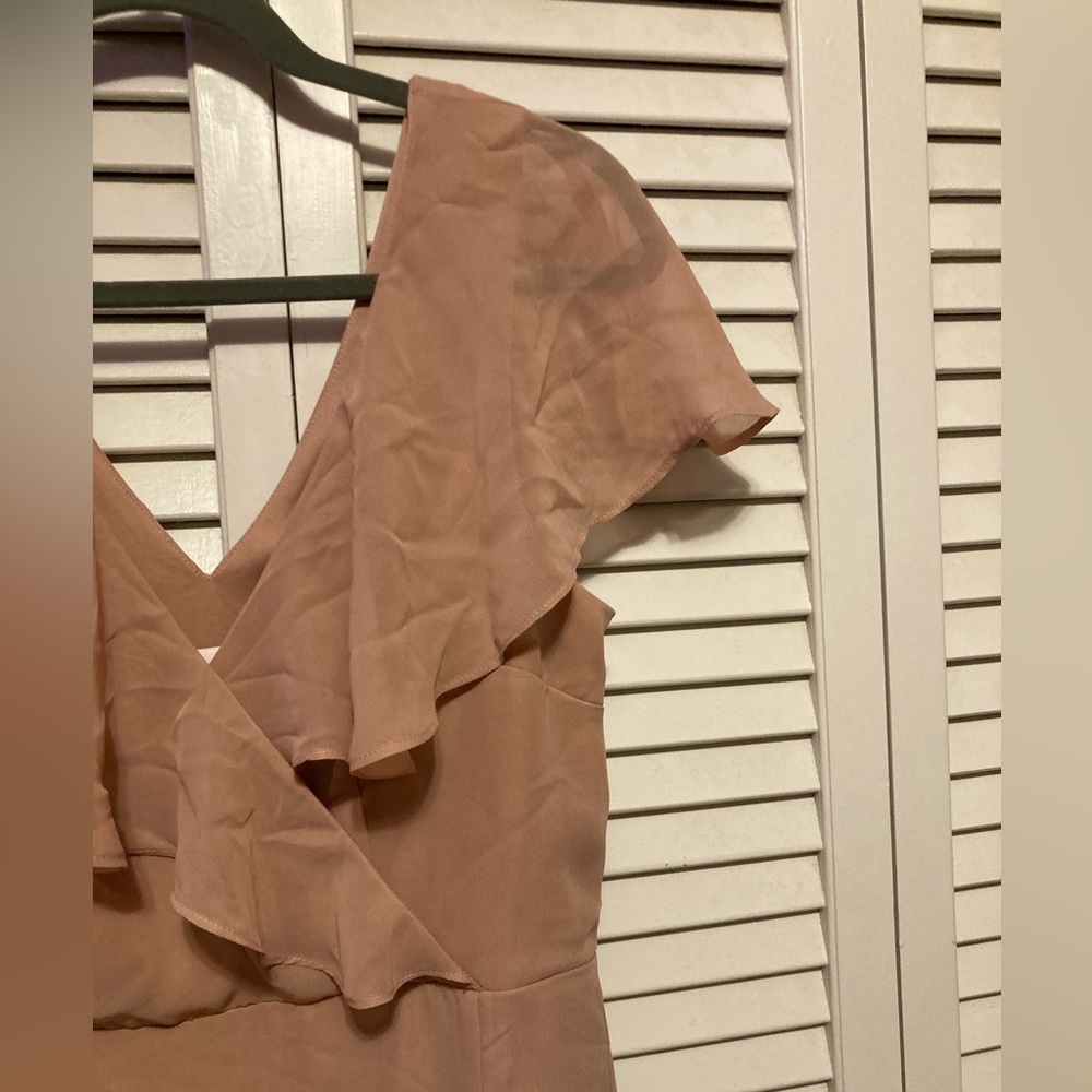 NWT Birdy Grey Dusty Rose Jackson Maxi Ruffle Dress Size Medium - Picture 5 of 14